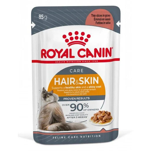 Royal Canin Cat Pouch 85g in Gravy -Sensitive Digestion Hairball, Urinary, Aging +11, Intense Beauty Wet Food