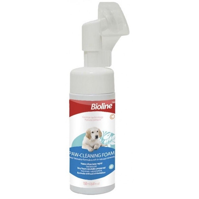Bioline Paw Cleaning Foam for Dogs 150ml