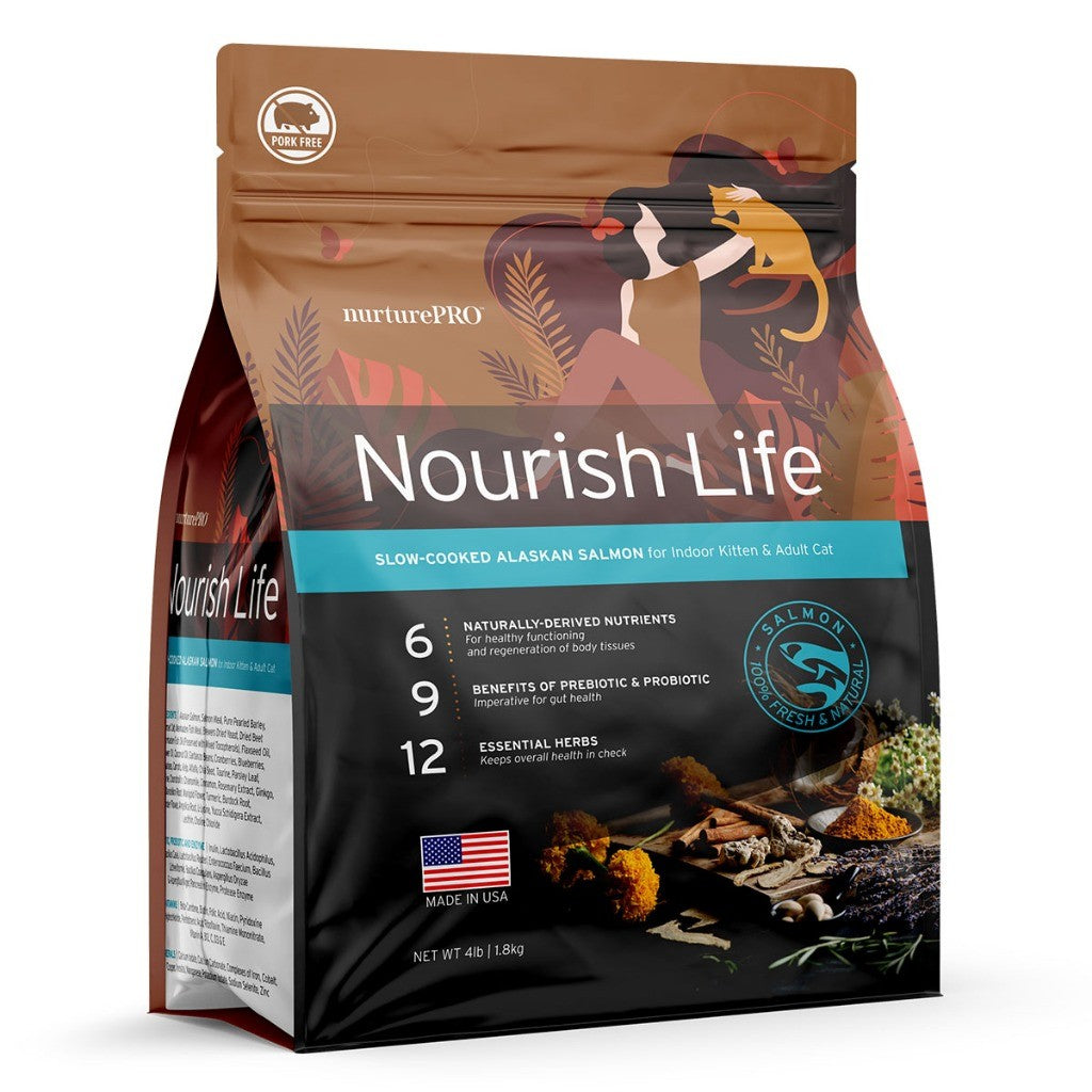 Nurture Pro Nourish Life Cat Dry Food | Indoor | Adult | Kitten | Mature | Salmon