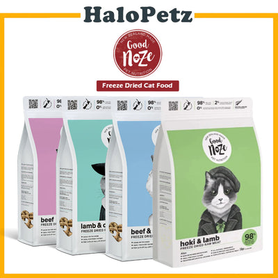 Goodnoze Freeze Dried Cat Food 350g | Nuggets | Beef | Chicken | Rabbit | Lamb | Hoki