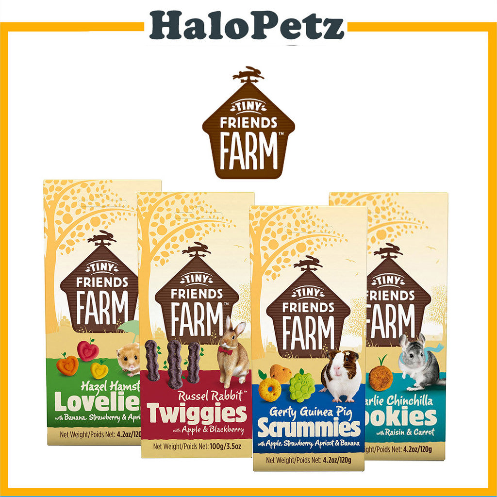 Supreme Tiny Friends Farm Treats & Snacks - Hamster / Guinea Pigs/ Rabbit / Chinchillas / Gerbils
