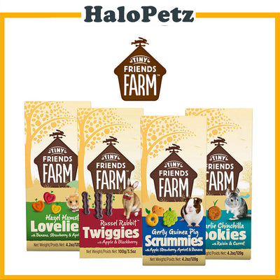 Supreme Tiny Friends Farm Treats & Snacks - Hamster / Guinea Pigs/ Rabbit / Chinchillas / Gerbils