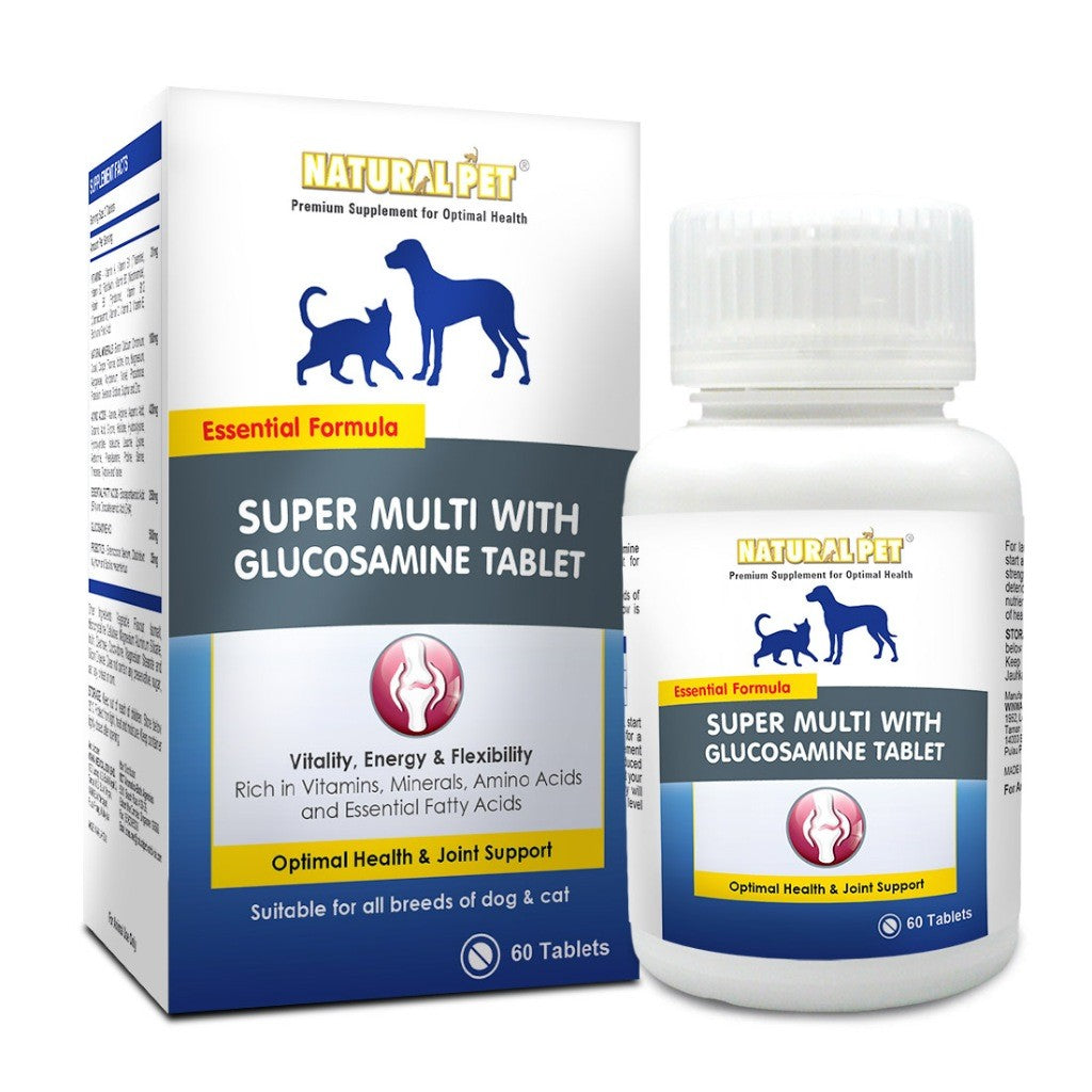 Natural Pet Super Multi with Glucosamine Supplement Cats & Dogs