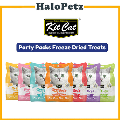 Kit Cat Party Packs Freeze Dried Treats for Cats