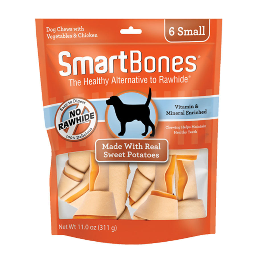 Smartbones Classic Bone Chew | Chicken, Bacon Cheese |Peanut Butter, Dental, Grain Free Holistic