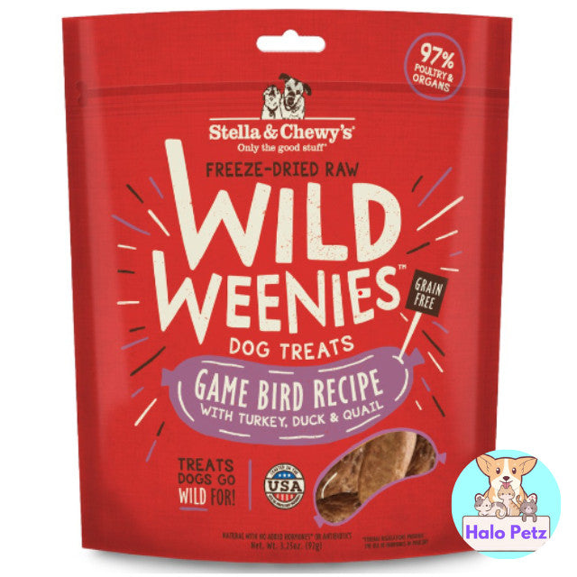 Stella & Chewy's Wild Weenies Freeze-Dried Raw Dog Treats 3.25oz