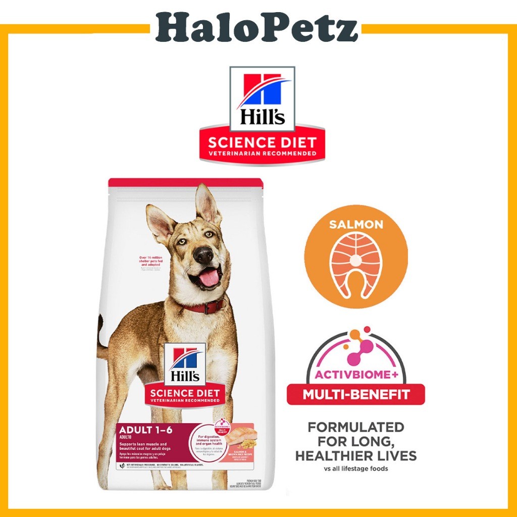 Hill's Science Diet Adult Dry Dog Food Salmon 33lbs | Omega-Rich for Coat & Joint Health