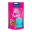 Vitakraft Cat Yums & Crispy Crunch Treats Snacks -Salmon Chicken Cat Grass | Dental Care, Anti-Hairball, Cheese, Salmon
