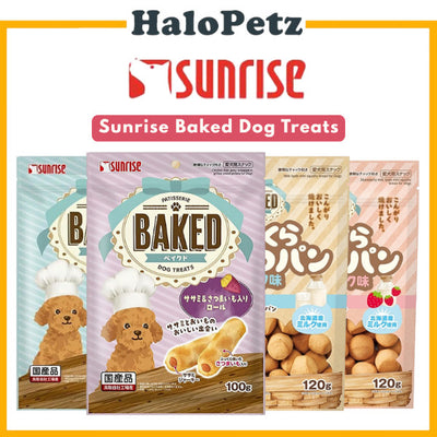 Sunrise Baked Treats for Dogs - Bread, Strawberry Milk Bread, Chicken Fillet Jerky Roll