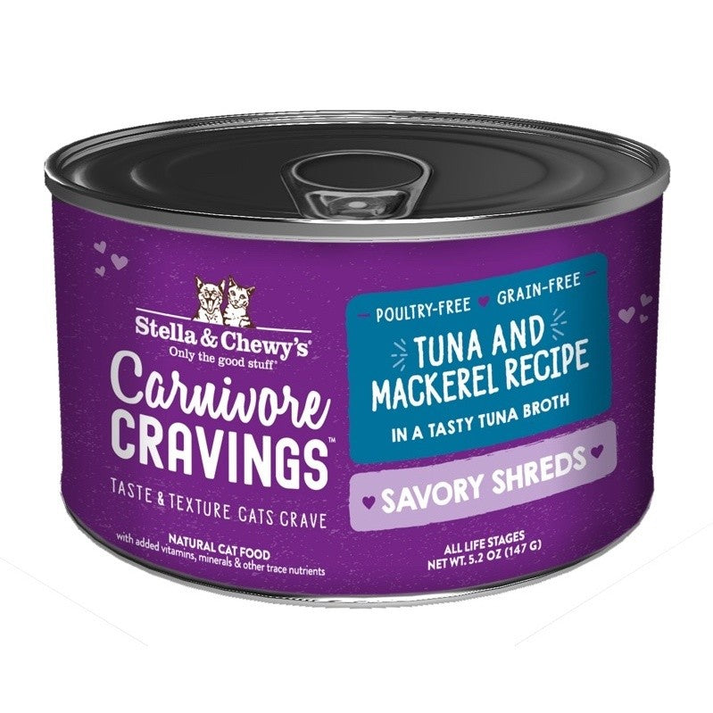 Stella & Chewy’s Carnivore Cravings Purrfect Pate or Savory Shreds Wet Canned Food