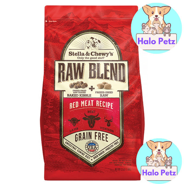 Stella & Chewy's Raw Blend Dry Dog Food 3.5lbs / 22lbs | Kibble + Freeze-Dried Raw