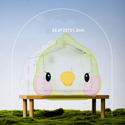 Jonsanty Transparent Travel Carrier for Birds