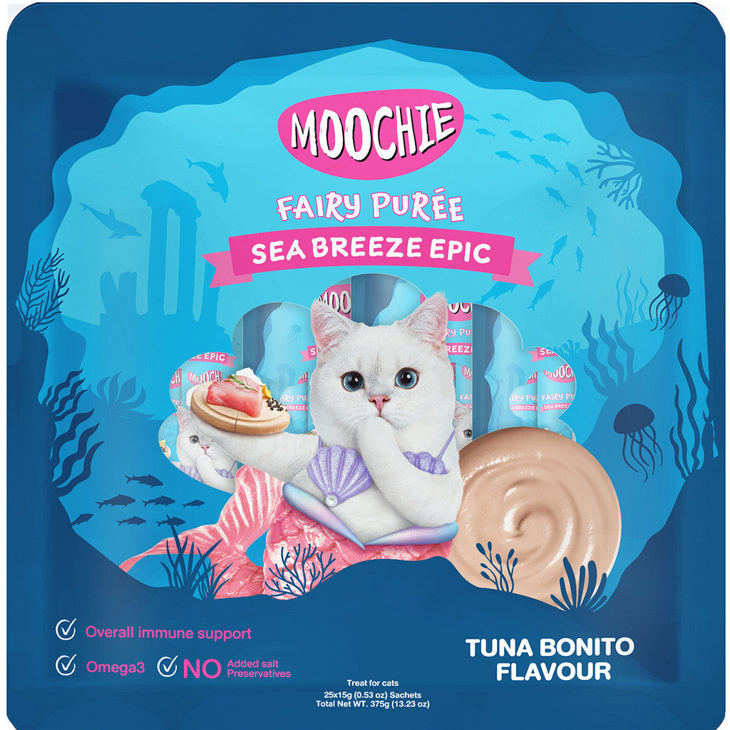 Sheba Melty Cat Treats 20 Sticks | Moochie Purée 25 Sticks | Lickable Cat Treats Bundle