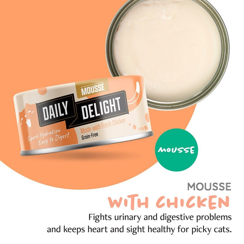 Daily Delight Mousse Wet Cat Food 70g