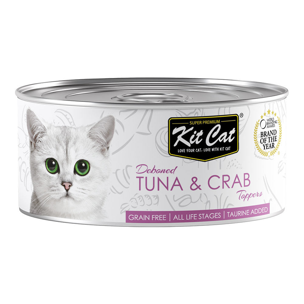 [24 Cans] Kit Cat Deboned Canned Food Topper 80g