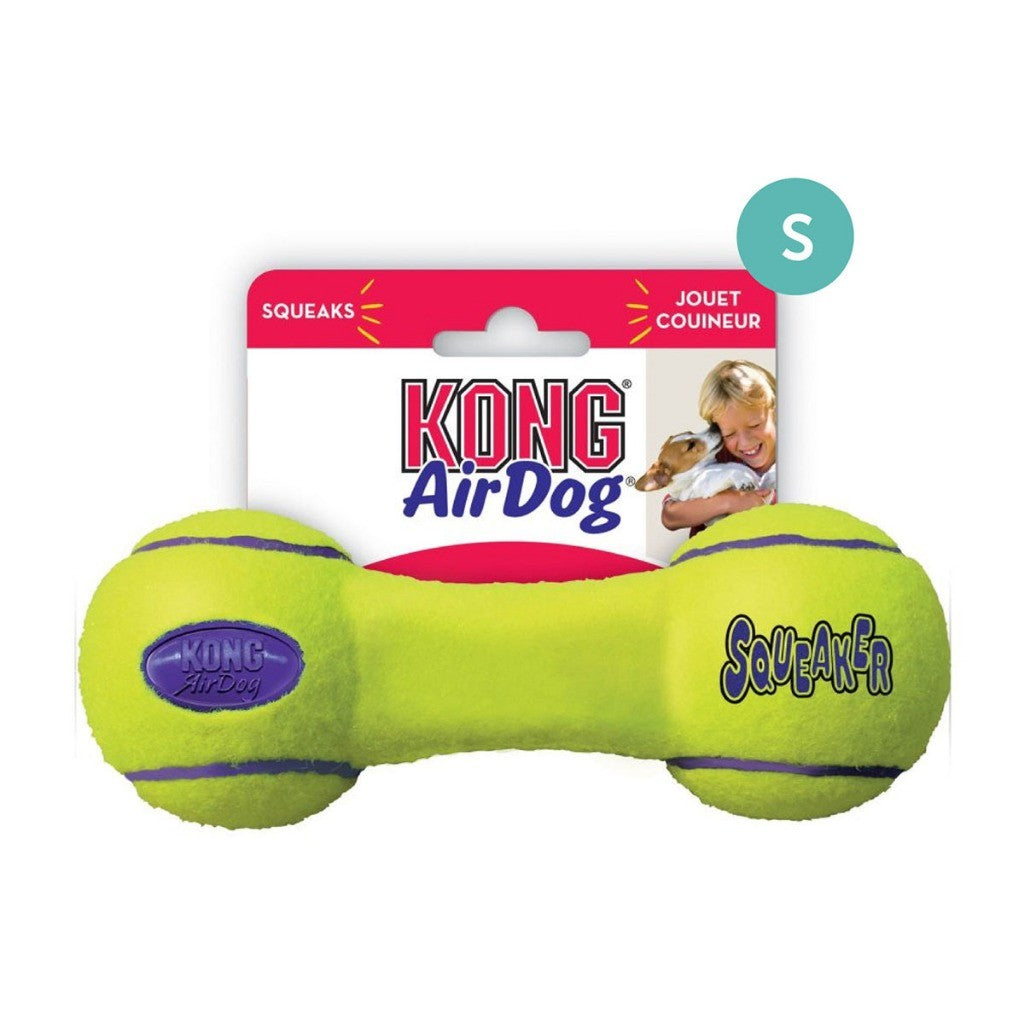 Kong AirDog Dog Toy | Donut, Football, Dumbbell, Stick & Ball | Squeaky Fetch Toys