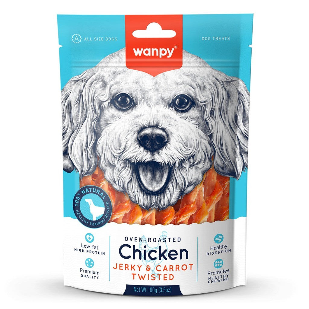 Wanpy Assorted Dog Treats | Jerky | Biscuit | Steaks | Strips | Slice | Sausage | Twist | Chicken Cheese Duck Beef