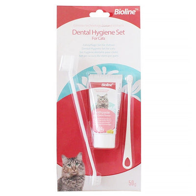 Bioline Cat Dental Set with Toothpaste & Toothbrush