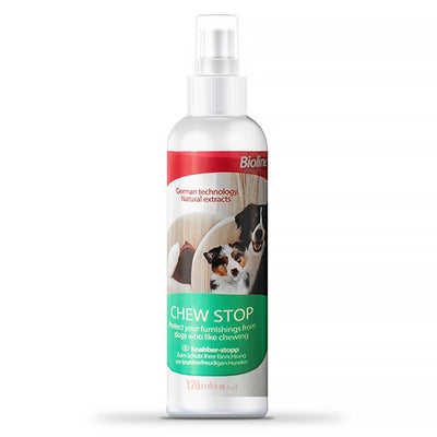 Bioline Chew Stop Deterrent Spray 120ml | Dog