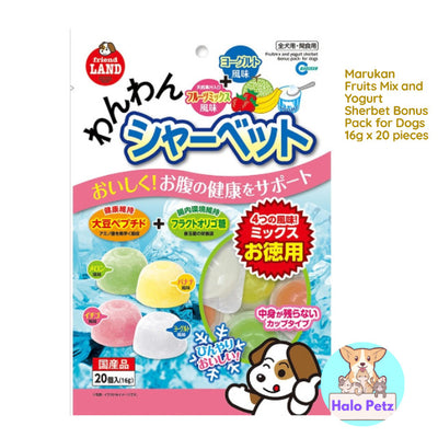 Marukan Fruits Mix and Yogurt Sherbet Dogs