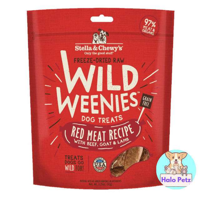 Stella & Chewy's Wild Weenies Freeze-Dried Raw Dog Treats 3.25oz
