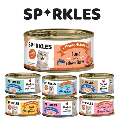 Sparkles Cat Can 80g -Gravy-licious, Jelly-licious