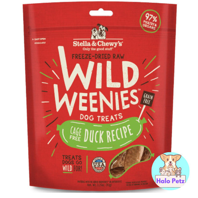 Stella & Chewy's Wild Weenies Freeze-Dried Raw Dog Treats 3.25oz