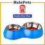 Dogit Double Diner Dish Bowl & feeders for Dog & Cat (Capacity: 350Ml & 160Ml)