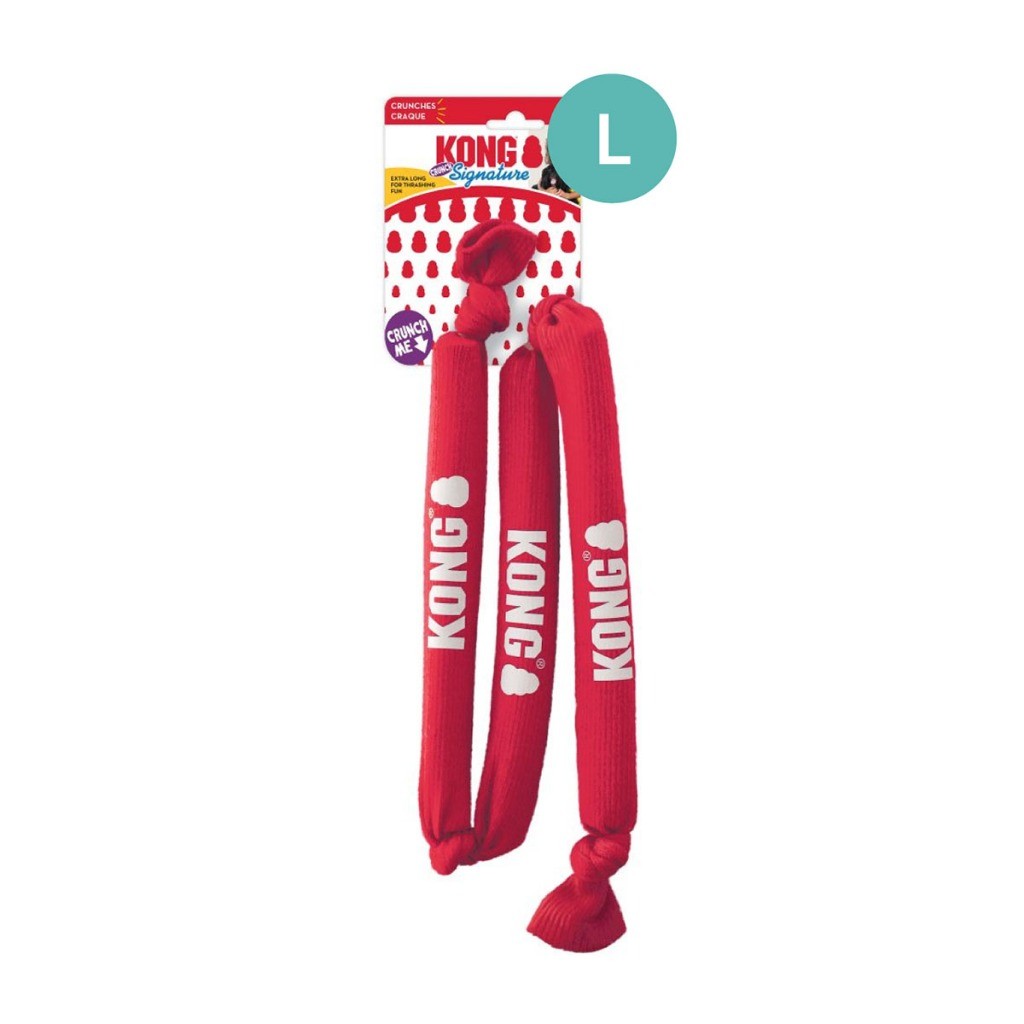 Kong Signature Dog Toy | Crunch Rope | Throw | Sports Ball