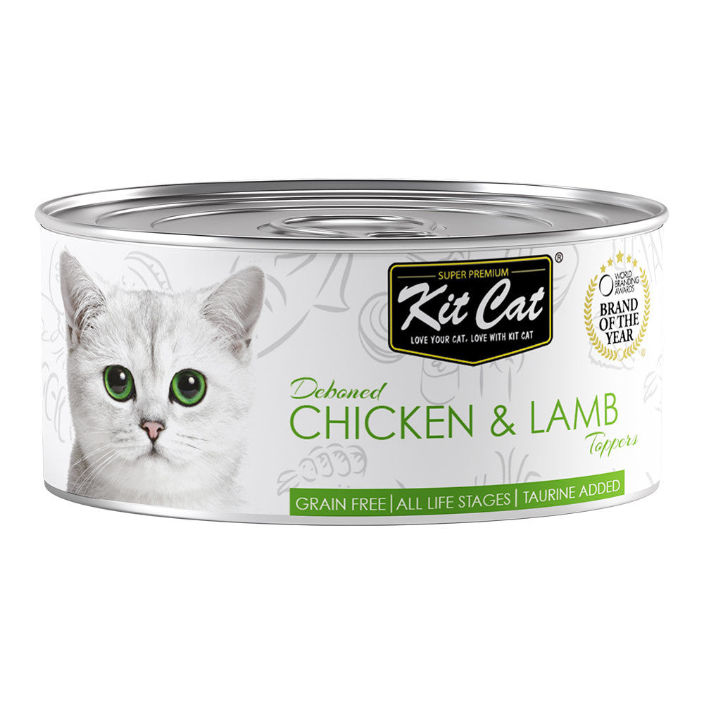 [24 Cans] Kit Cat Deboned Canned Food Topper 80g