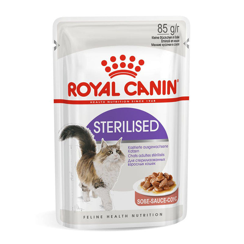 Royal Canin Cat Pouch 85g in Gravy -Sensitive Digestion Hairball, Urinary, Aging +11, Intense Beauty Wet Food