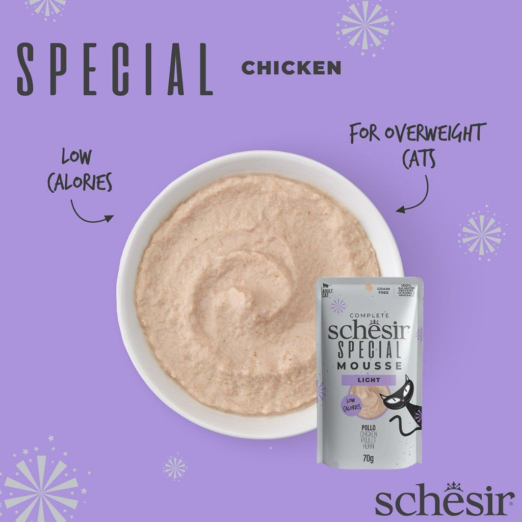 Schesir After Dark Wet Food for Adult Cats 80g - Broth, Pate, Mousse