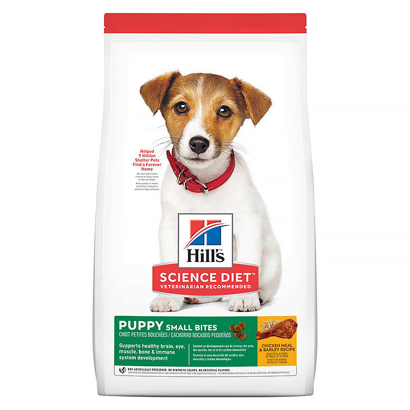 Hill's Science Diet Canine Puppy Chicken Meal & Barley Recipe Small Bites Dry Dog Food