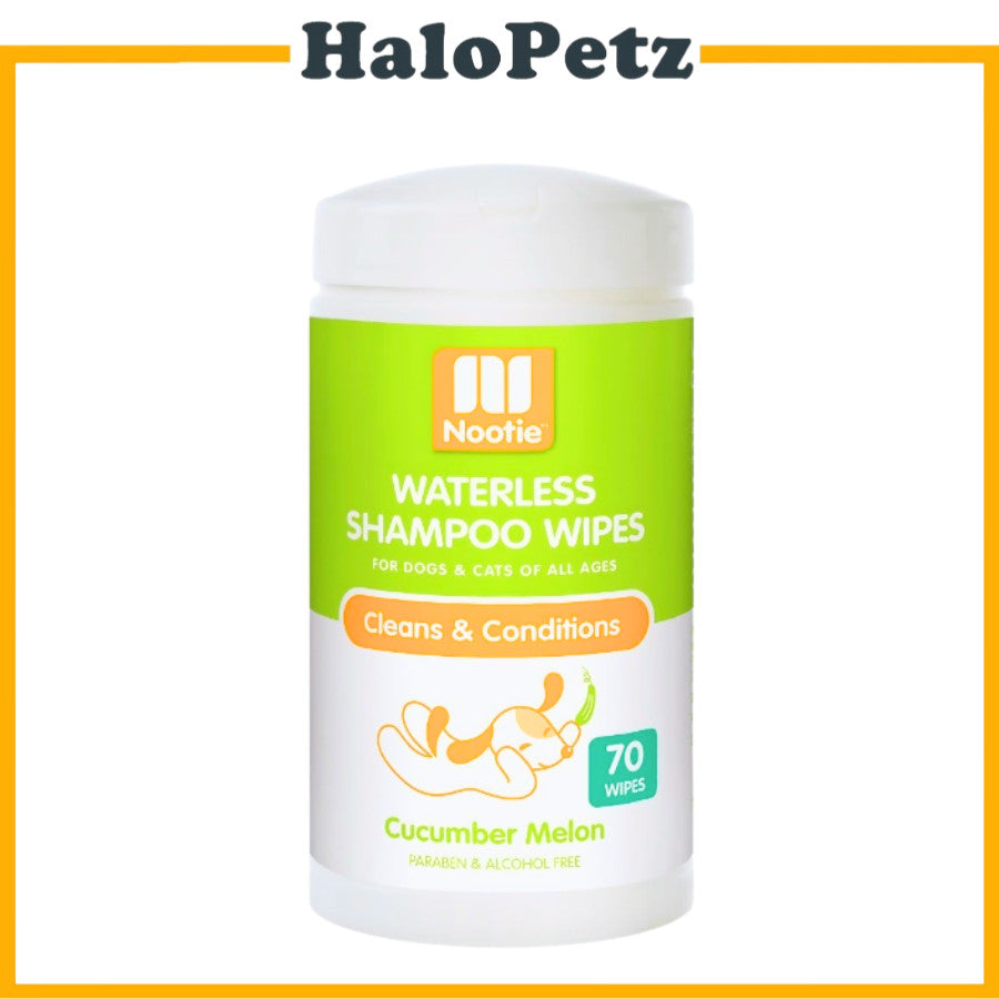 Nootie Waterless Shampoo Wipes 70cts Dog & Cat