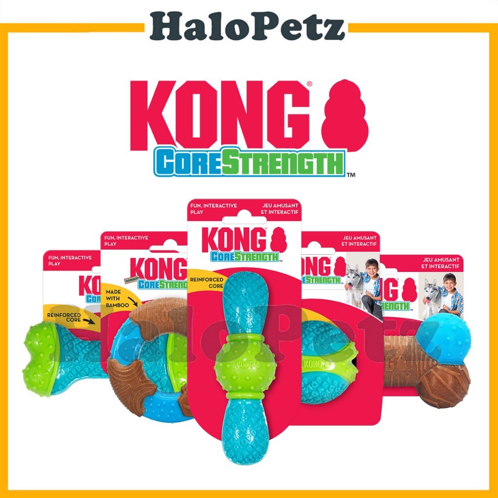 Kong Core Strength Dog Chew Toy | Interactive | Bone | Ring