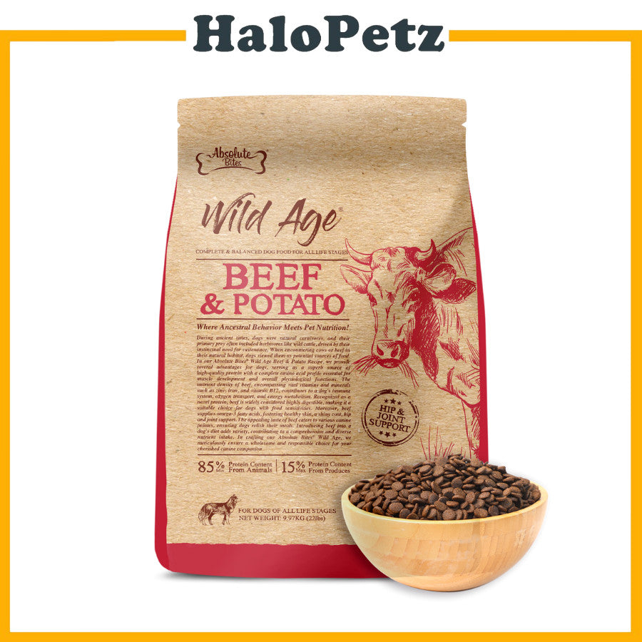 Absolute Bites Dog Wild Age Dry Food | Life Stage Nutrition for Dogs