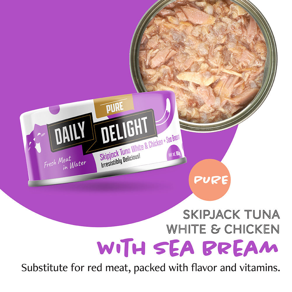 Daily Delight Pure Wet Tuna Cat Food 80g
