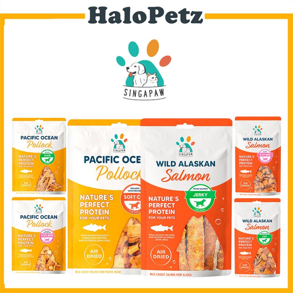 Singapaw Salmon & Pollock Cat & Dog Treats | Single Ingredient Fish Treats