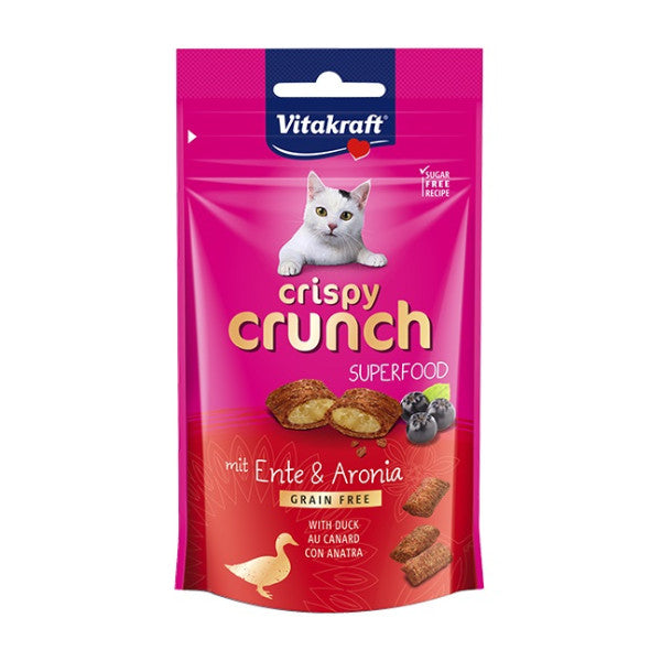 Vitakraft Cat Yums & Crispy Crunch Treats Snacks -Salmon Chicken Cat Grass | Dental Care, Anti-Hairball, Cheese, Salmon