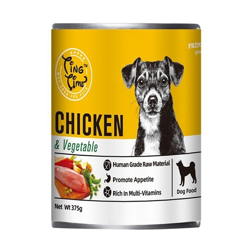 Jerky Time Ting Time Dog Can 375g - Lamb, Chicken, Vegetable