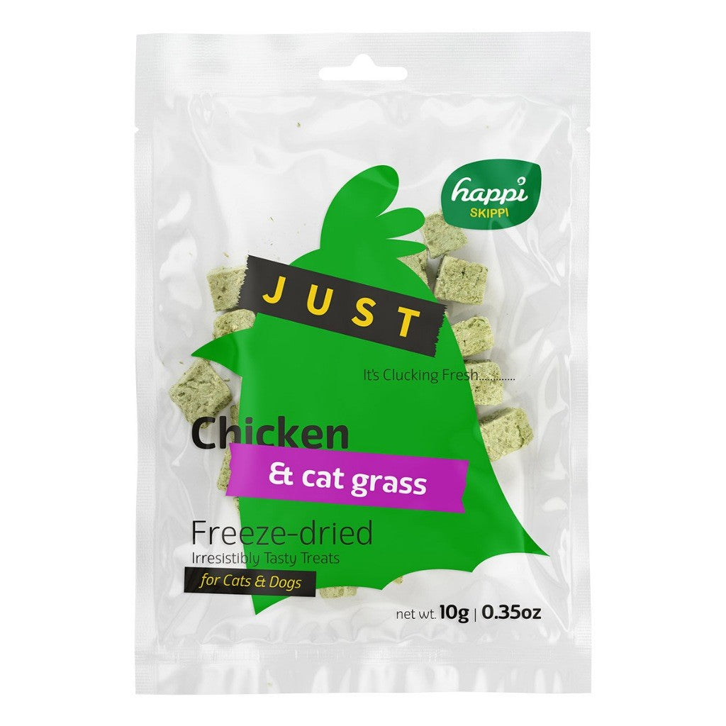 Happi Skippi Just Freeze-Dried Treats | Dog | Cat | Chicken | Cranberry | Salmon | Pumpkin | Cat Grass