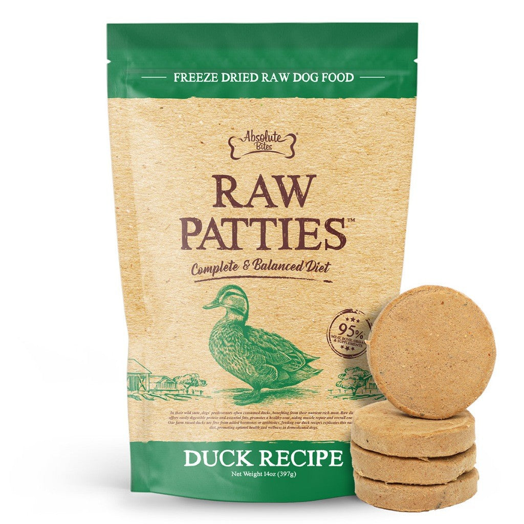 Absolute Bites Freeze Dried Raw Patties Dog Food 14oz