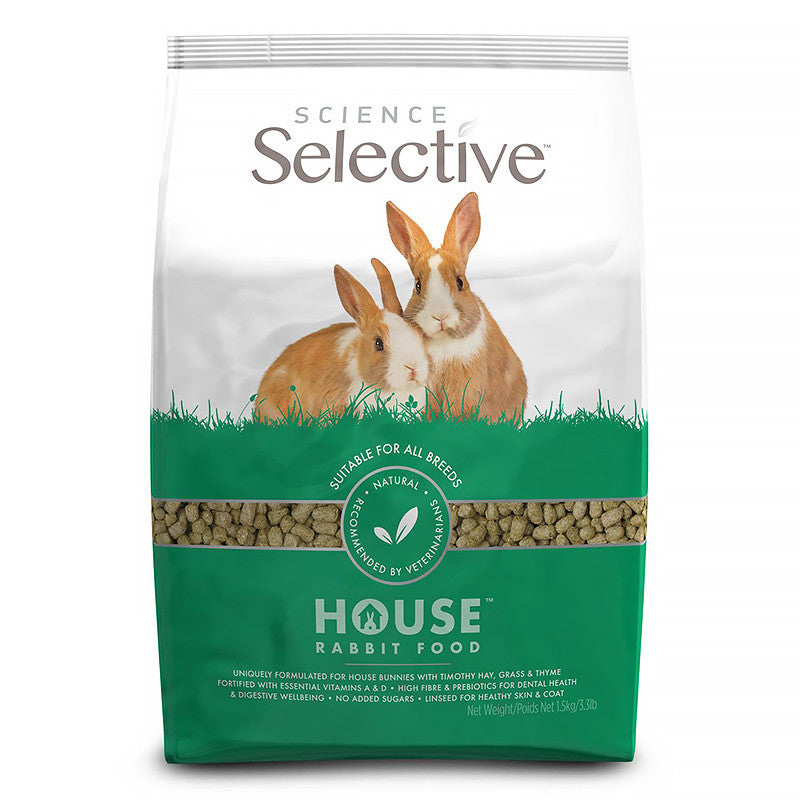 Supreme Science Selective Rabbit Food | Junior, House, Adult, Mature, Grain-Free, Botanical