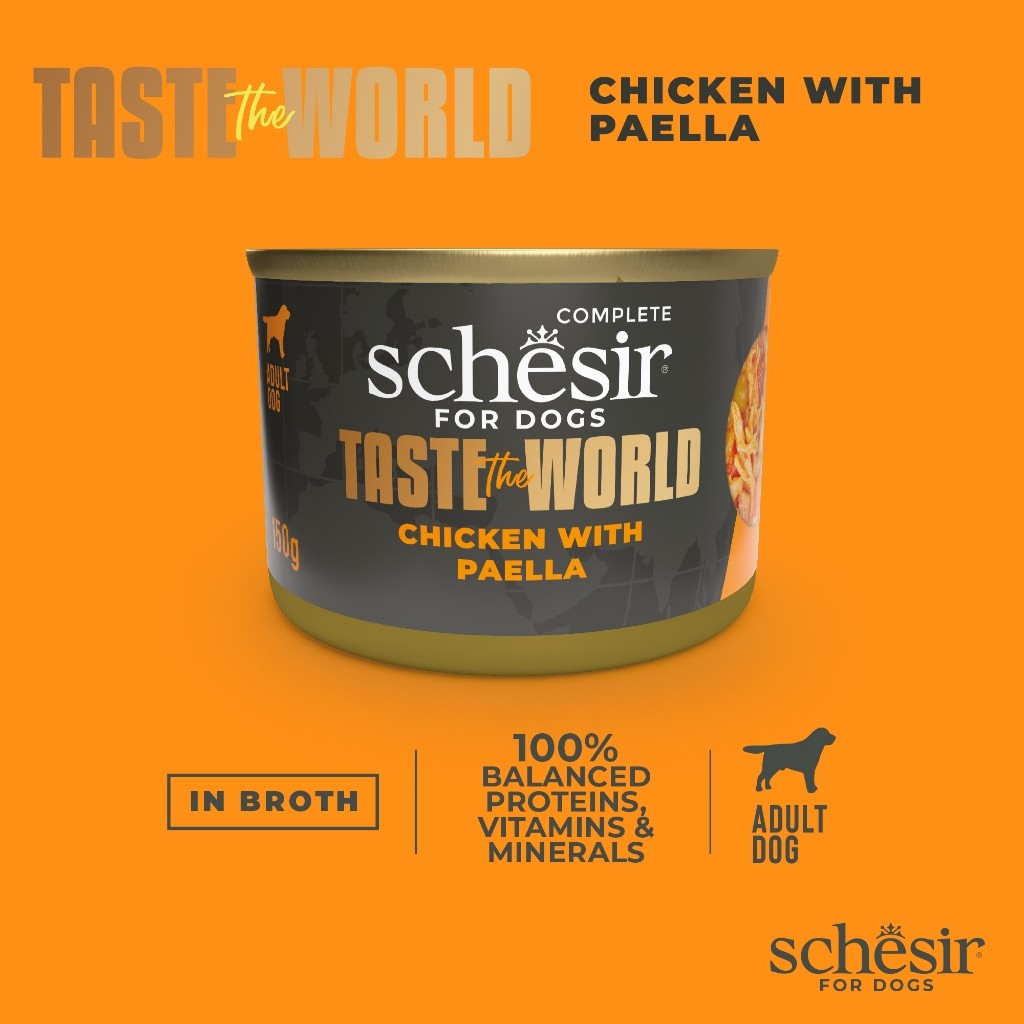 Schesir Taste The World Dog Can Food 150g |Chicken |Lamb