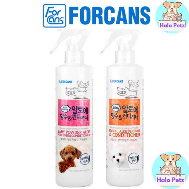 Forcans Aloe Perfume & Conditioner for Dog & Cat 300ml- Floral /Baby Powder