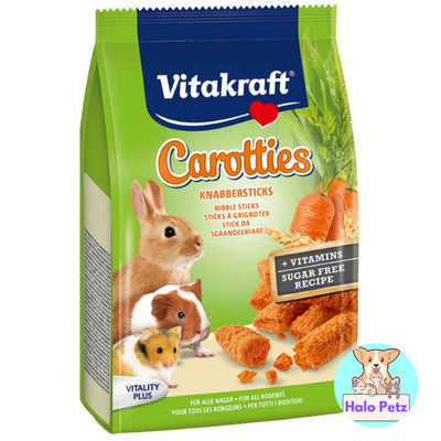 Vitakraft Small Animals Nibble Sticks 50g | Alfalfa, McCorn, Mini Carotties