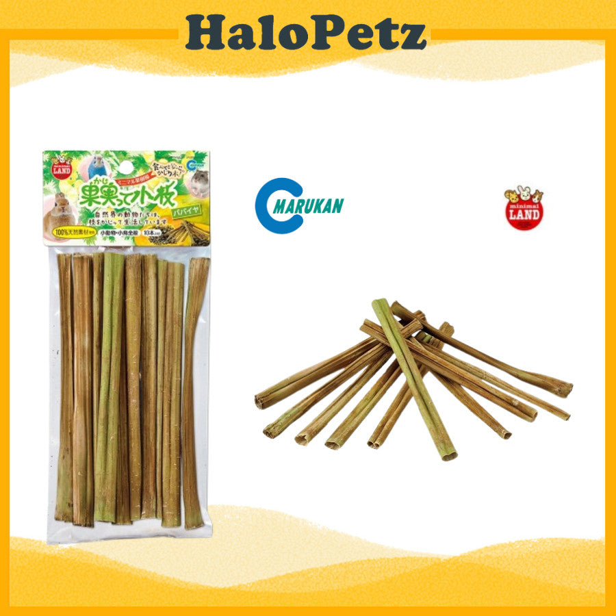 Marukan Tree Twigs Small Animals | Papaya| Grape | Peach |Timothy Stick Apple