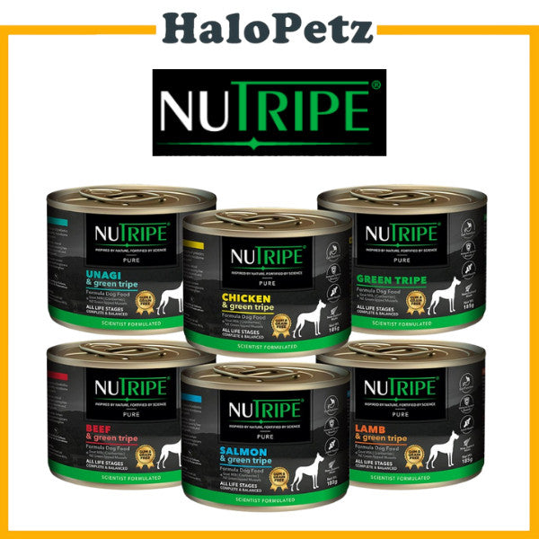 Nutripe Pure with Green Tripe Dog Wet Food 185g