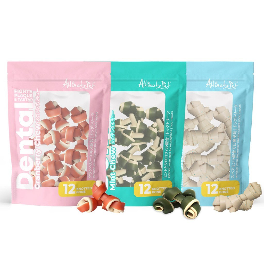 Altimate Pet Dog Dental Chew (150g) | Rawhide-Free, Cranberry, Mint, Milk