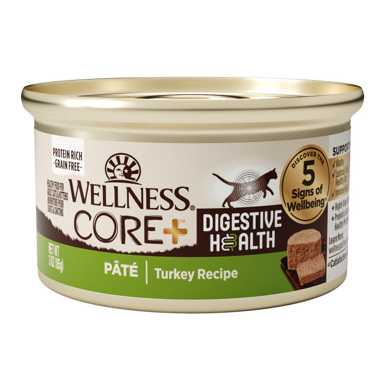 Wellness CORE Digestive Health Pâté Wet Cat Food 3oz | Gut Support with Prebiotics